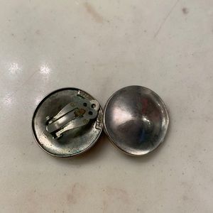 Sterling Silver Vintage Clip On Earrings